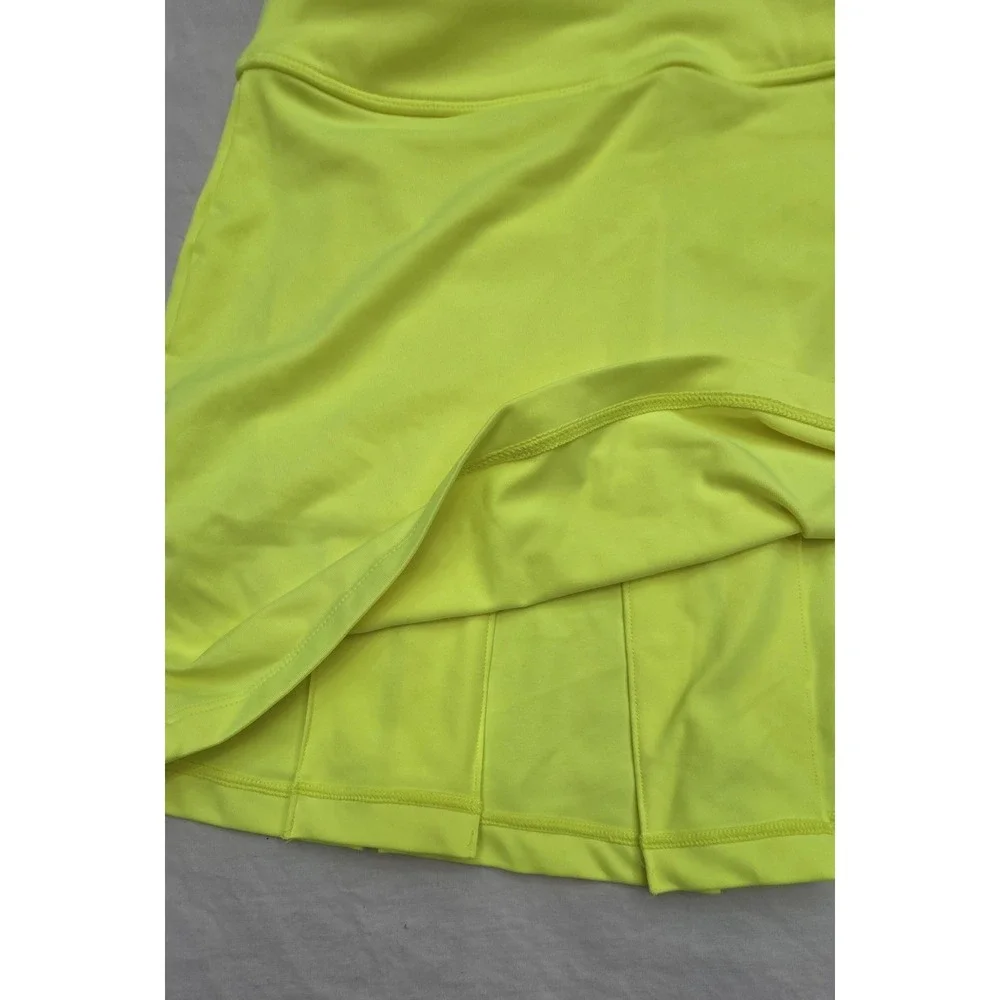 Nike Golf Tour Performance Highlighter Yellow Athetic Golf Skirt Women's Size S